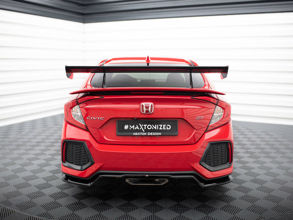 Maxton Design Carbon Spoiler With Upper Swan Mounting Honda Civic SI Mk10