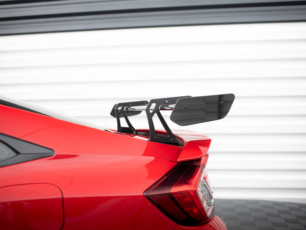 Maxton Design Carbon Spoiler With Upper Swan Mounting Honda Civic SI Mk10