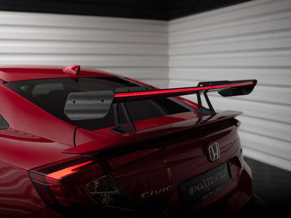 Maxton Design Carbon Spoiler With Upper Swan Mounting + LED Honda Civic SI Mk10
