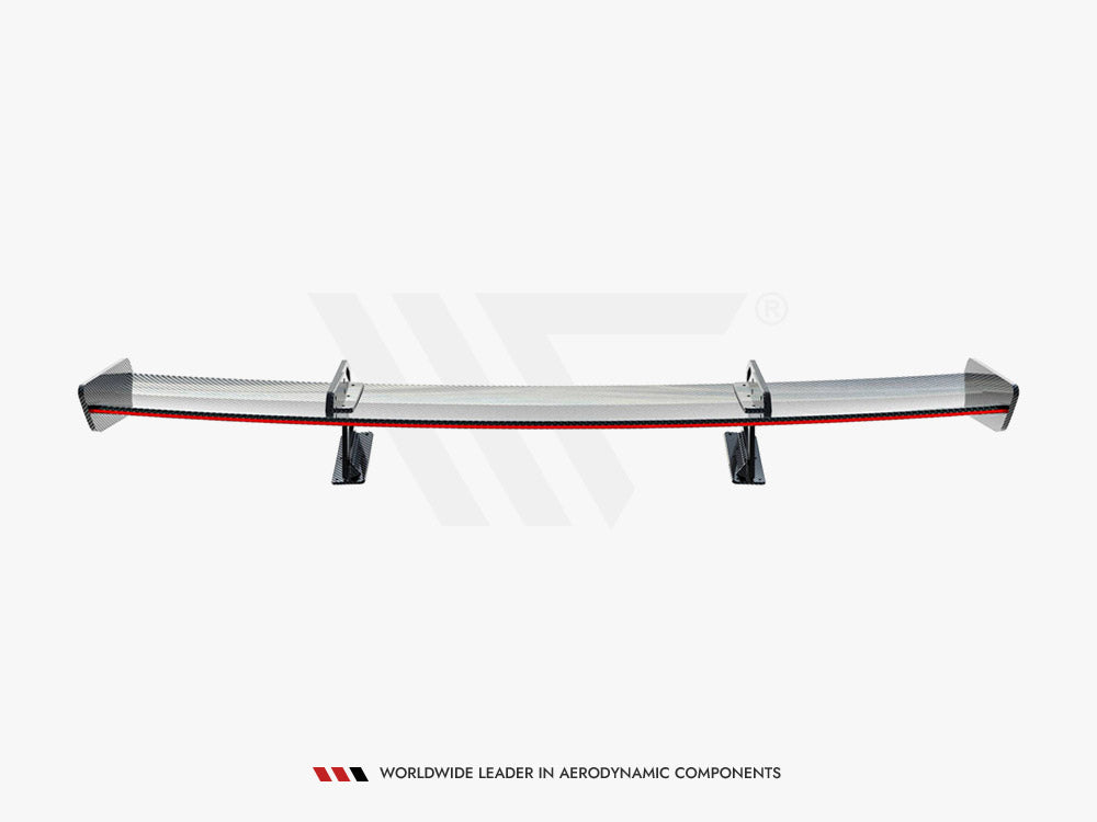 Maxton Design Carbon Spoiler With Upper Swan Mounting + LED Honda Civic SI Mk10