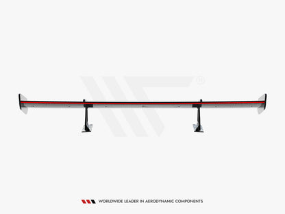 Maxton Design Carbon Spoiler With Upper Swan Mounting + LED Honda Civic SI Mk10