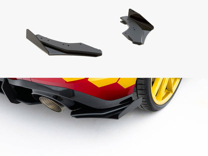 Maxton Design Street PRO Rear Side Splitters + Flaps Volkswagen Golf GTI Clubsport Mk8 Facelift