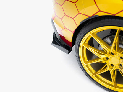 Maxton Design Street PRO Rear Side Splitters + Flaps Volkswagen Golf GTI Clubsport Mk8 Facelift