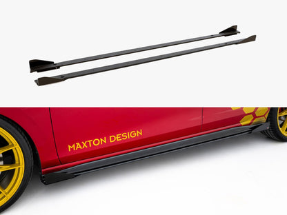 Maxton Design Street PRO Side Skirts Diffusers + Flaps Volkswagen Golf GTI Clubsport Mk8 Facelift