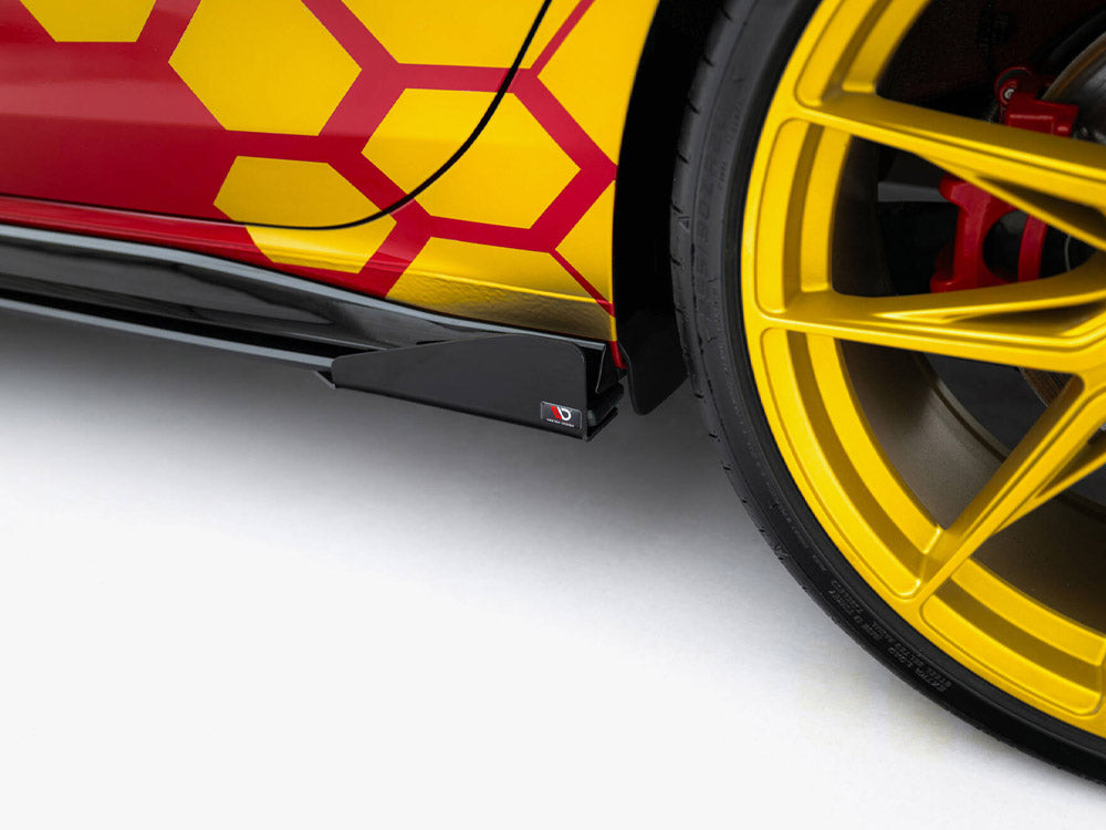 Maxton Design Street PRO Side Skirts Diffusers + Flaps Volkswagen Golf GTI Clubsport Mk8 Facelift