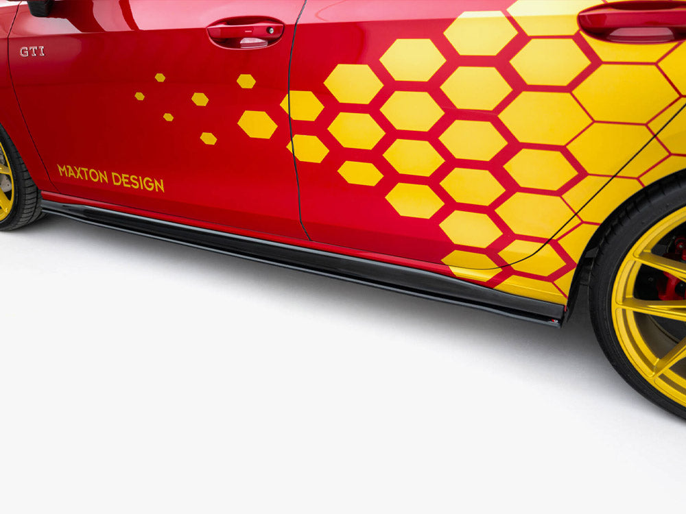 Maxton Design Street Pro Side Skirts Diffusers Volkswagen Golf GTI Clubsport Mk8 Facelift