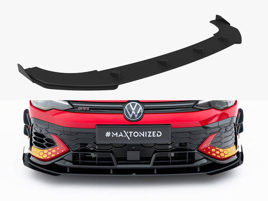 Maxton Design Street PRO Front Splitter + Flaps Volkswagen Golf GTI Clubsport Mk8 Facelift