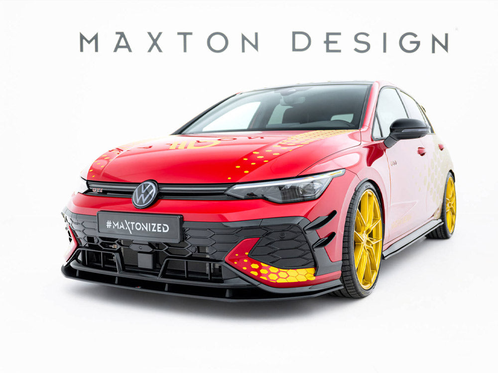 Maxton Design Street PRO Front Splitter Volkswagen Golf GTI Clubsport Mk8 Facelift