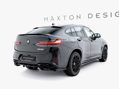 Maxton Design Rear Splitter (Vertical Bars) V.2 BMW X4 M-Pack G02 Facelift