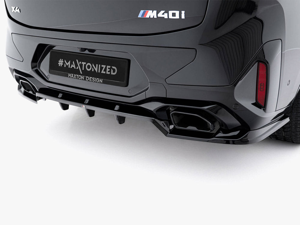 Maxton Design Rear Splitter (Vertical Bars) V.2 BMW X4 M-Pack G02 Facelift