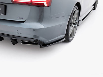 Maxton Design Rear Side Splitters V.3 Audi S6 / A6 S-Line / A6 C7 Facelift