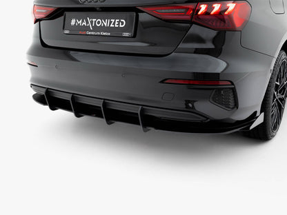 Maxton Design Street PRO Rear Diffuser + Flaps Audi A3 Sedan 8Y