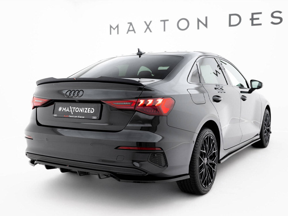 Maxton Design Rear Splitter (Vertical Bars) Audi A3 Sedan 8Y