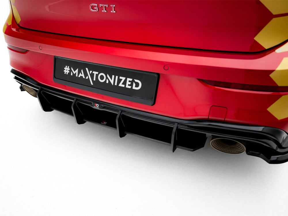 Maxton Design Street PRO Rear Diffuser V.1 Volkswagen Golf GTI Clubsport Mk8 Facelift