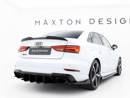 Maxton Design Street PRO Rear Diffuser V.2 Audi RS3 Sedan 8V Facelift
