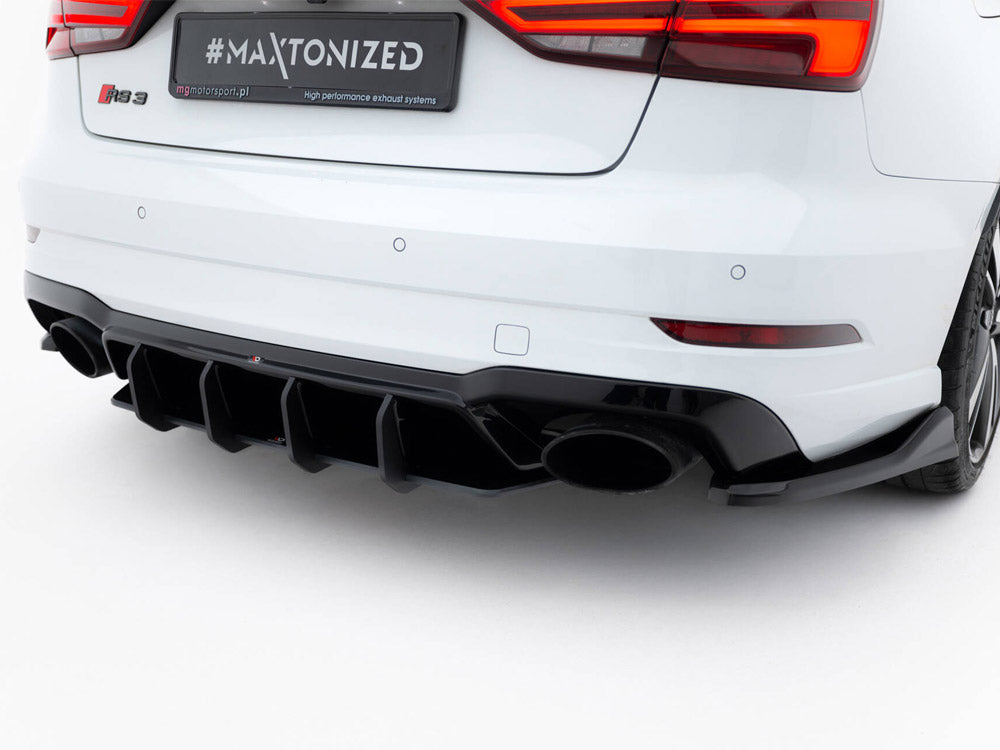 Maxton Design Street PRO Rear Diffuser V.2 Audi RS3 Sedan 8V Facelift