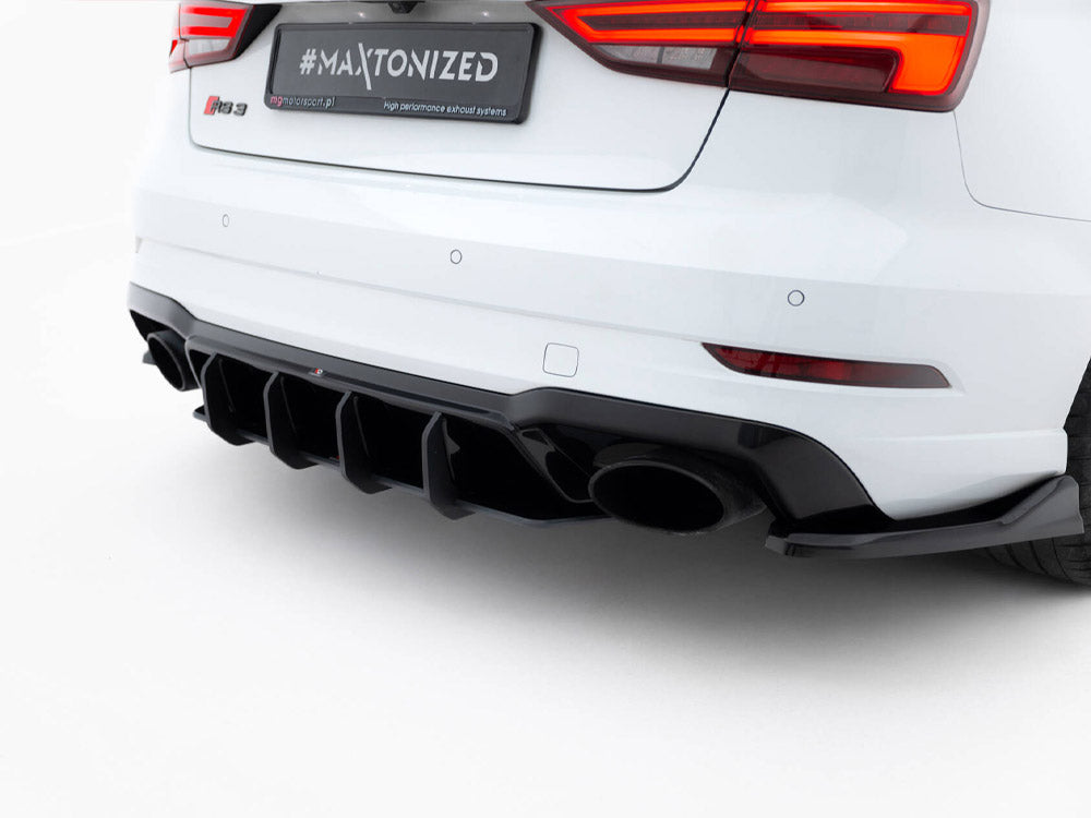 Maxton Design Street PRO Rear Diffuser V.2 Audi RS3 Sedan 8V Facelift