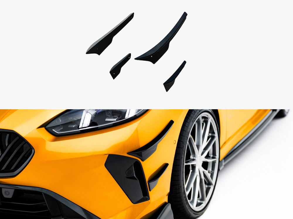 Maxton Design Front Bumper Wings (Canards) BMW 1 M-Pack F70