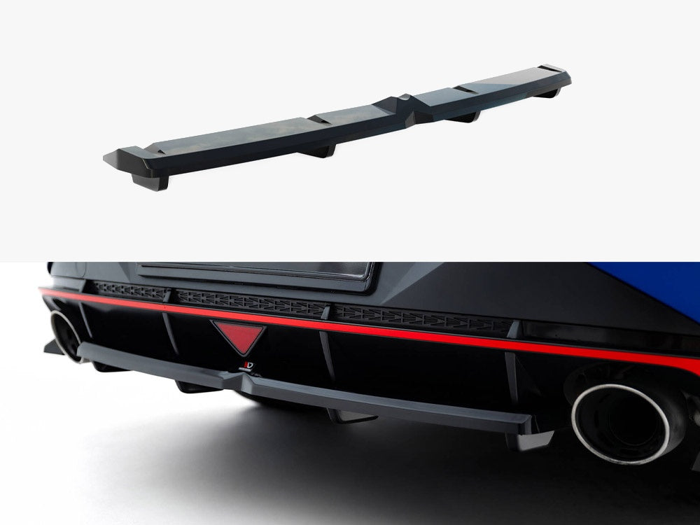 Maxton Design Central  Rear Splitter (Vertical Bars) Hyundai Elantra N Mk7