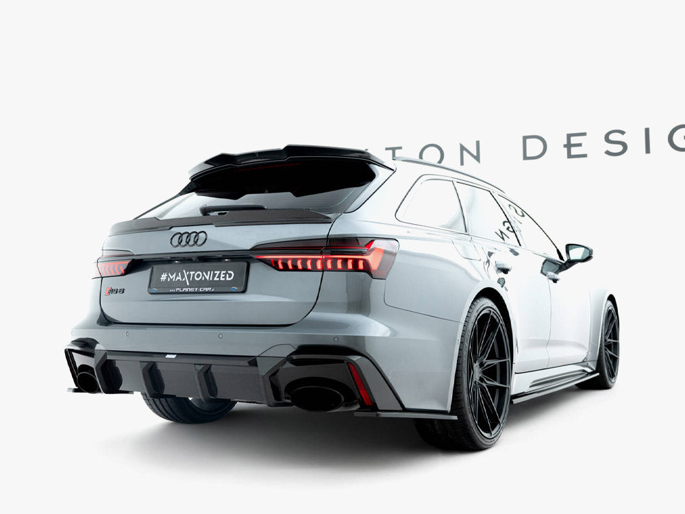 Maxton Design Prepreg Carbon Fiber Rear Side Splitters Audi RS6 C8