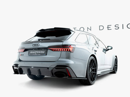 Maxton Design Prepreg Carbon Fiber Rear Side Splitters Audi RS6 C8