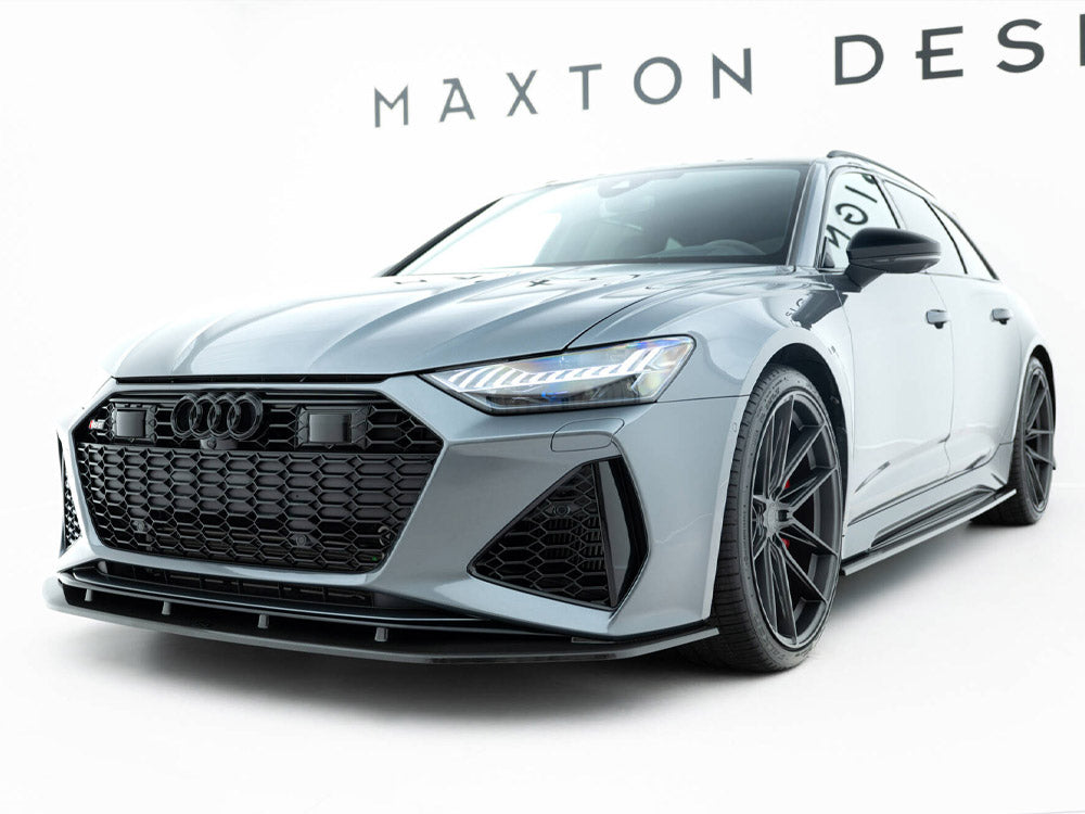 Maxton Design Carbon Fiber Front Splitter Audi RS6 C8 / RS7 C8