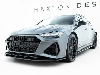 Maxton Design Carbon Fiber Front Splitter Audi RS6 C8 / RS7 C8