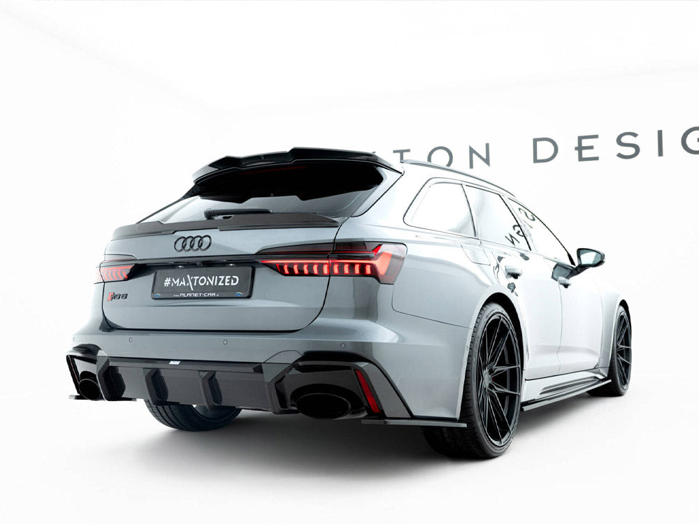 Maxton Design Carbon Fiber Tailgate Spoiler Audi RS6 C8