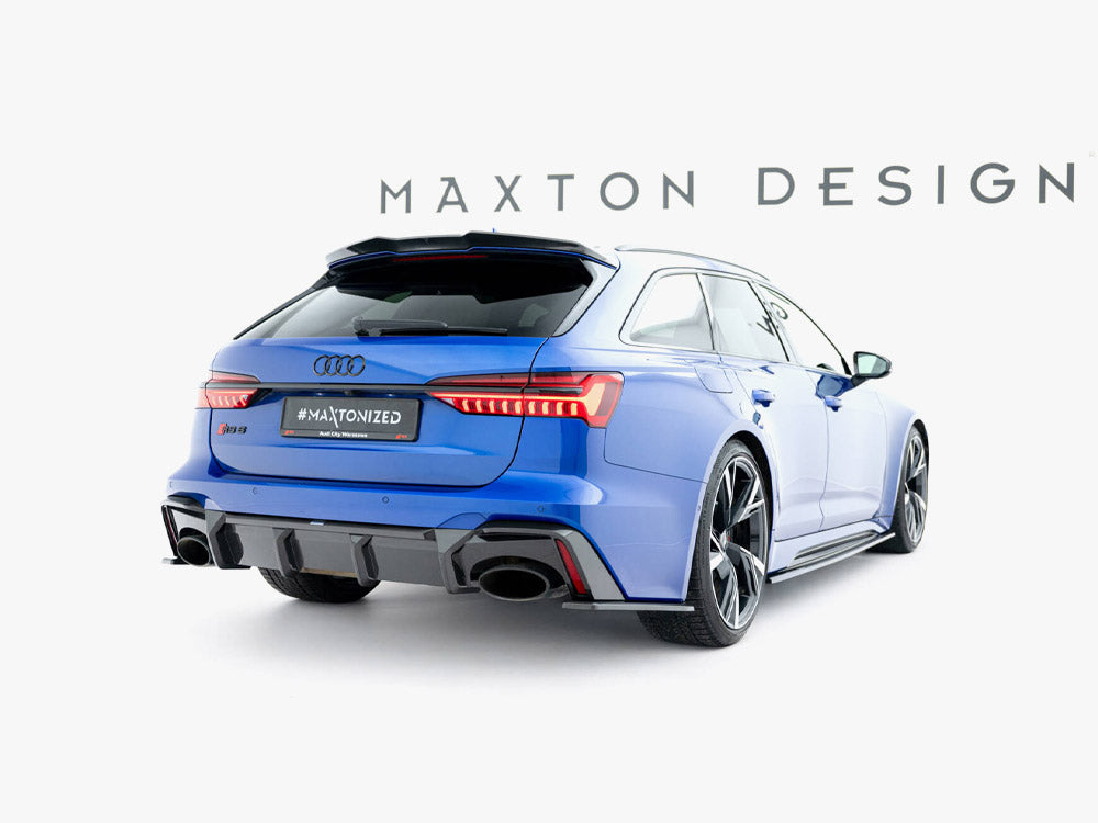 Maxton Design Prepreg Carbon Fiber Rear Diffuser Audi RS6 C8 (version with towbar)