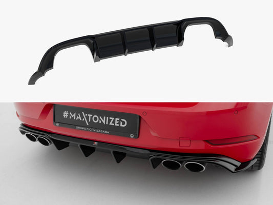 Maxton Design Rear Valance V.3 Volkswagen Golf R Mk7 Facelift