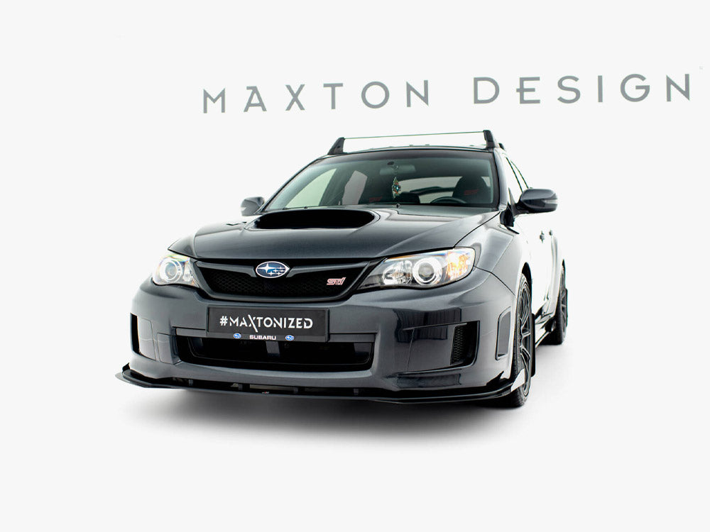 Maxton Design Street PRO Front Splitter + Flaps Subaru Impreza WRX STI Mk3 Facelift
