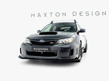 Maxton Design Street PRO Front Splitter + Flaps Subaru Impreza WRX STI Mk3 Facelift