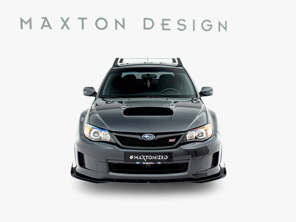 Maxton Design Street PRO Front Splitter + Flaps Subaru Impreza WRX STI Mk3 Facelift