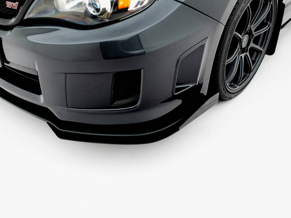 Maxton Design Street PRO Front Splitter + Flaps Subaru Impreza WRX STI Mk3 Facelift