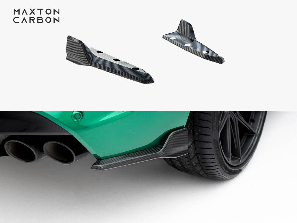 Maxton Design Prepreg Carbon Fiber Rear Side Splitters BMW X5 M F95 Facelift