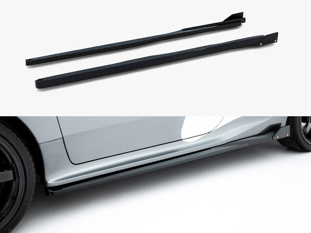 Maxton Design Side Skirts Diffusers + Flaps Toyota GR Yaris Mk4 Facelift