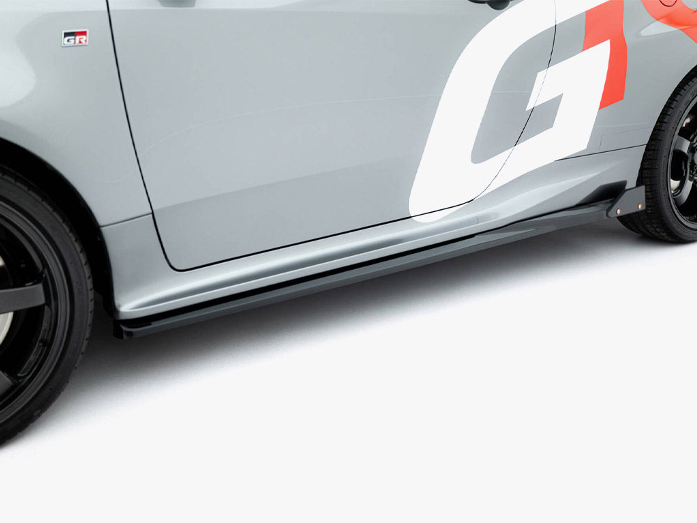 Maxton Design Side Skirts Diffusers + Flaps Toyota GR Yaris Mk4 Facelift