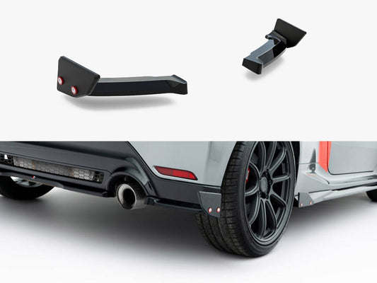 Maxton Design Rear Side Splitters + Flaps Toyota GR Yaris Mk4 Facelift