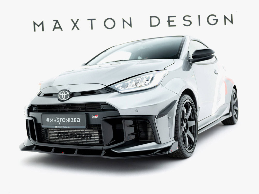 Maxton Design Front Splitter + Flaps Toyota GR Yaris Mk4 Facelift