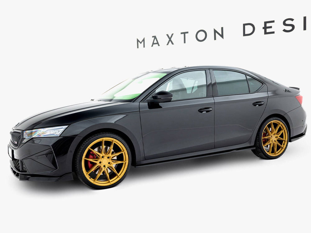 Maxton Design Side Skirts Diffusers V.1 Skoda Octavia RS Liftback / Estate Mk4 Facelift
