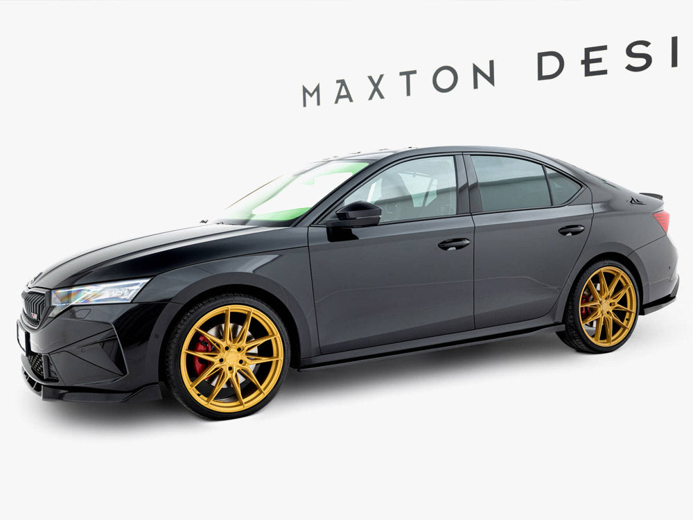 Maxton Design Side Skirts Diffusers V.2 Skoda Octavia RS Liftback / Estate Mk4 Facelift