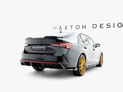 Maxton Design Rear Side Splitters V.8 Skoda Octavia RS Liftback / Estate Mk4 Facelift