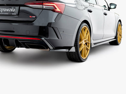 Maxton Design Rear Side Splitters V.8 Skoda Octavia RS Liftback / Estate Mk4 Facelift