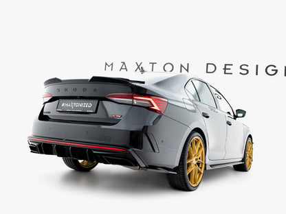 Maxton Design Rear Side Splitters V.7 Skoda Octavia RS Liftback / Estate Mk4 Facelift