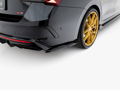 Maxton Design Rear Side Splitters V.7 Skoda Octavia RS Liftback / Estate Mk4 Facelift
