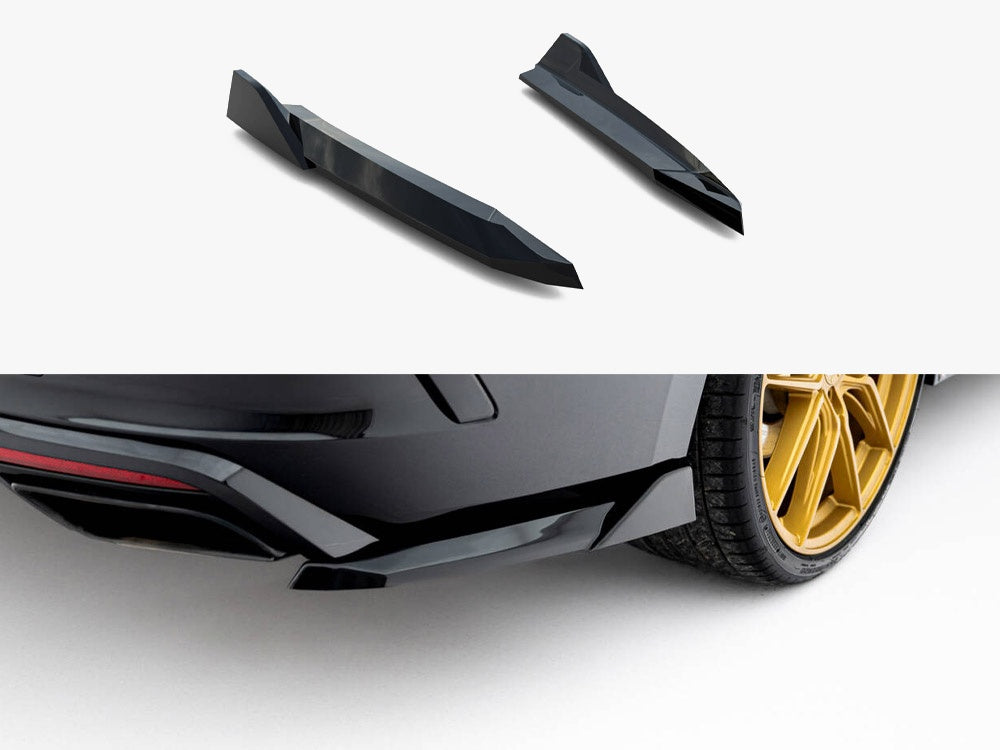 Maxton Design Rear Side Splitters V.6 Skoda Octavia RS Liftback / Estate Mk4 / Mk4 Facelift