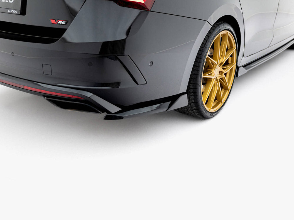 Maxton Design Rear Side Splitters V.6 Skoda Octavia RS Liftback / Estate Mk4 / Mk4 Facelift