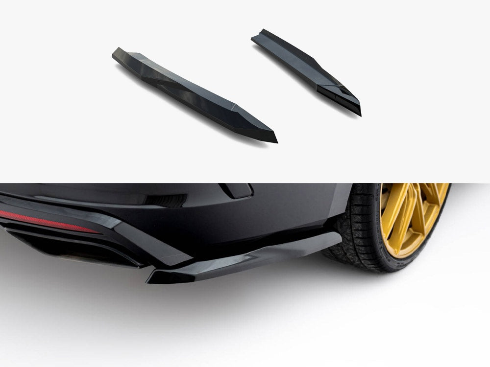 Maxton Design Rear Side Splitters V.5 Skoda Octavia RS Liftback / Estate Mk4 / Mk4 Facelift