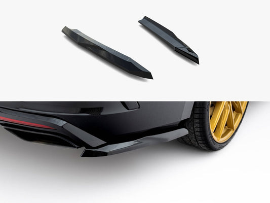 Maxton Design Rear Side Splitters V.5 Skoda Octavia RS Liftback / Estate Mk4 / Mk4 Facelift