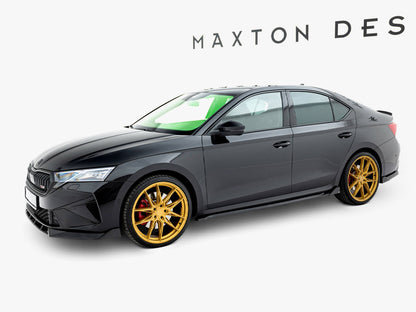 Maxton Design Side Skirts Diffusers V.2 Skoda Octavia RS Liftback / Estate Mk 4 Facelift